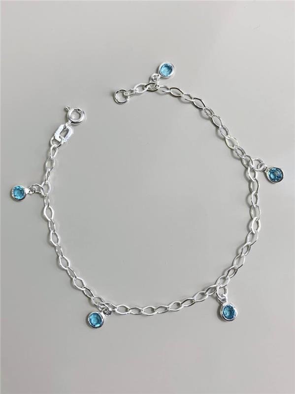 PULSEIRA C/PINGENTE PONTO LUZ REDONDO