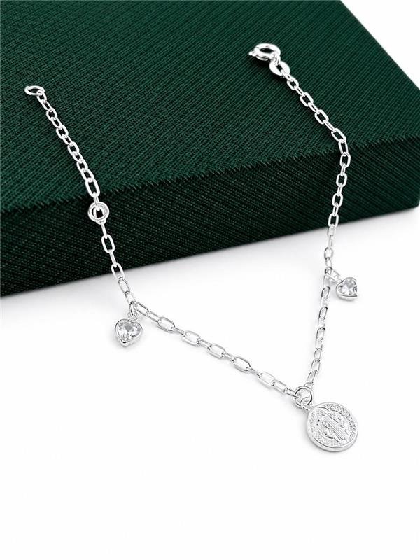 PULSEIRA SÃO BENTO PONTO LUZ CORAÇÃO CRISTAL 18CM