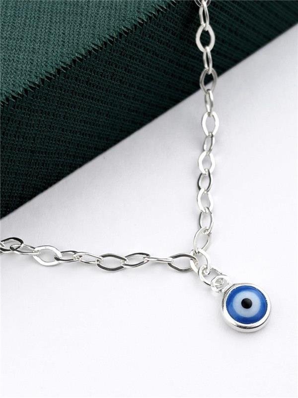 PULSEIRA ELO PING OLHO GREGO AZUL CLARO 18,5CM 