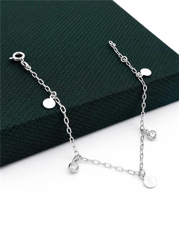 PULSEIRA CIGANINHA PONTO LUZ CRISTAL 18CM