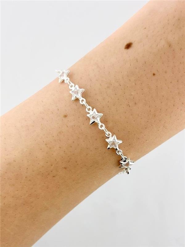 PULSEIRA PONTO LUZ 5 ESTRELA FIXA 18CM