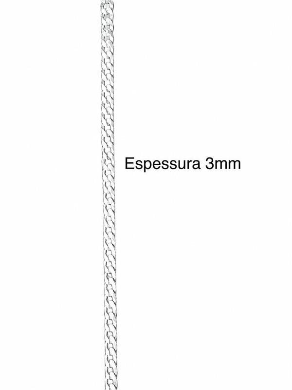 PULSEIRA MASCULINA GRUMET 3MM 20CM