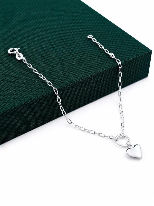 PULSEIRA CÍRCULO PINGENTE CORAÇÃO CHEIO