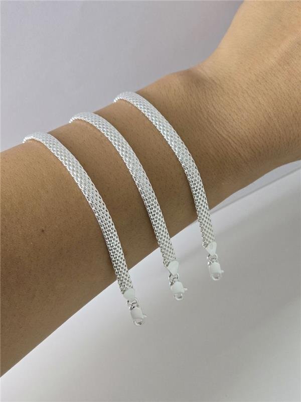 PULSEIRA CATENA TULIPANO ESTEIRA 5MM 18,5CM