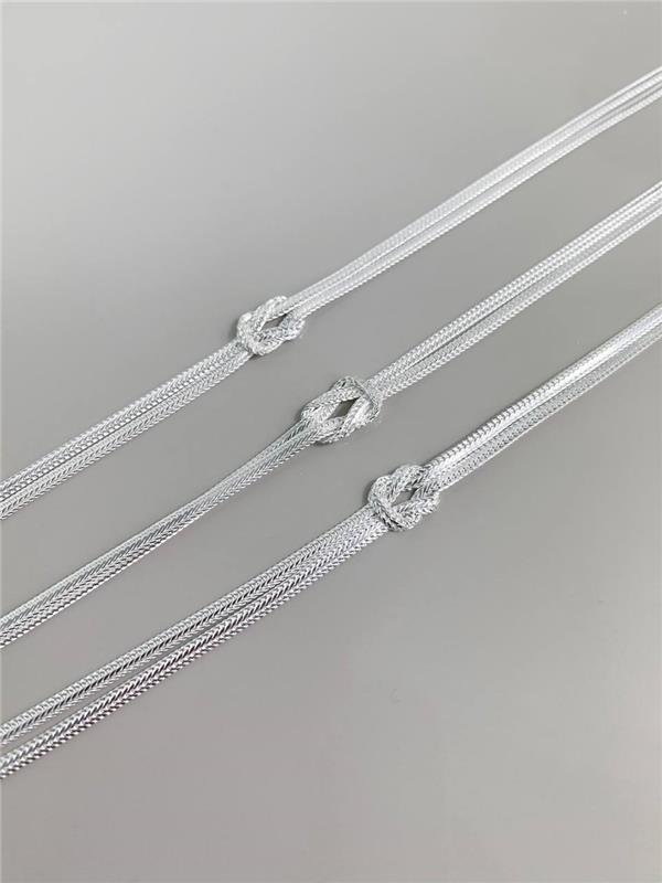 PULSEIRA FIO ACHATADO NOZINHO 18CM