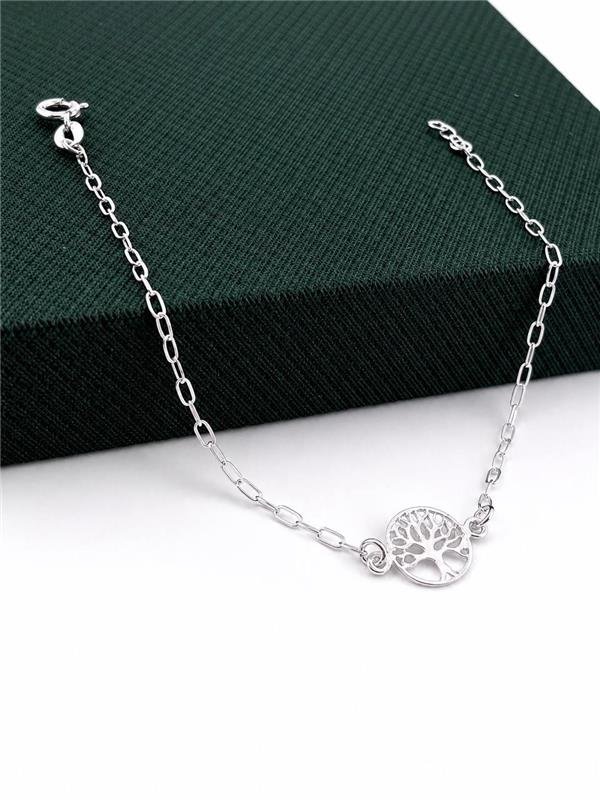 PULSEIRA PINGENTE FIXO ÁRVORE DA VIDA 18,5CM
