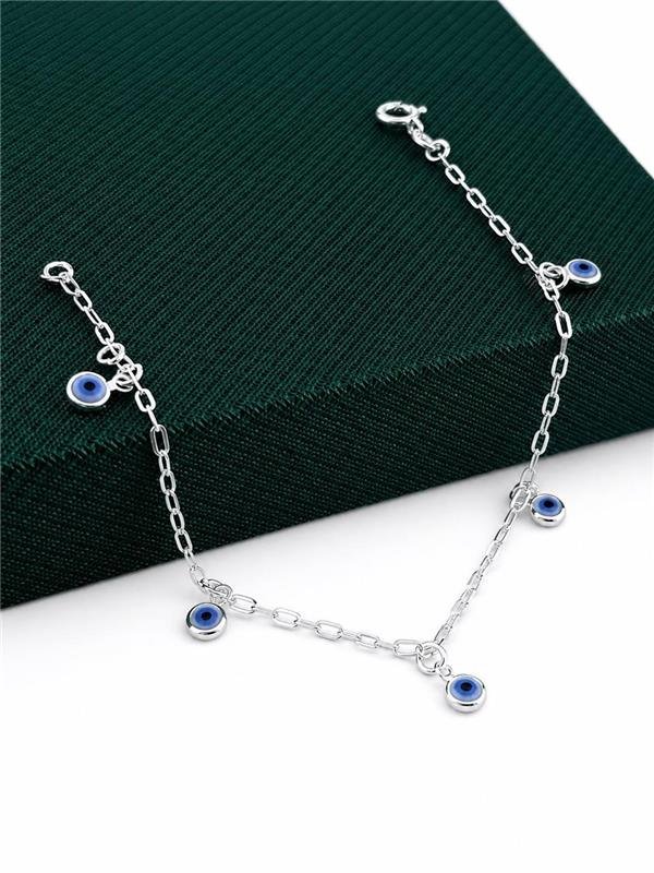 PULSEIRA PINGENTE OLHO GREGO 18CM