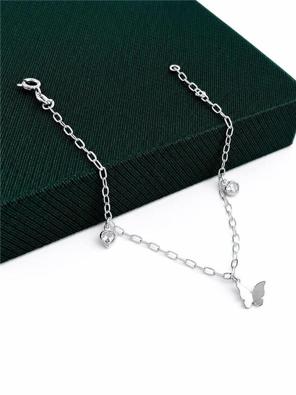 PULSEIRA BORBOLETA PONTO LUZ CORAÇÃO 18CM