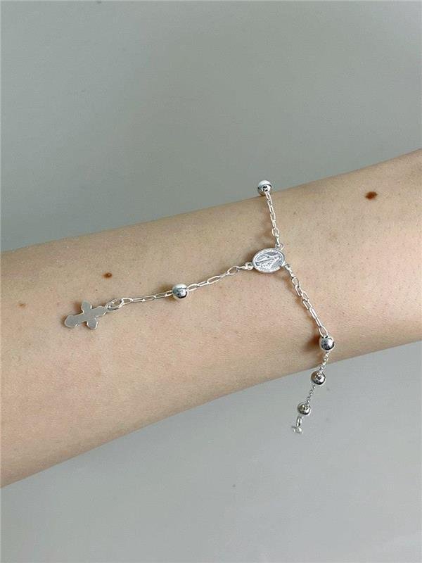 PULSEIRA TERÇO RELIGIOSO 19CM