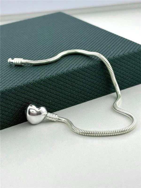 PULSEIRA BERLOQUE CORAÇÃO LISO 20CM