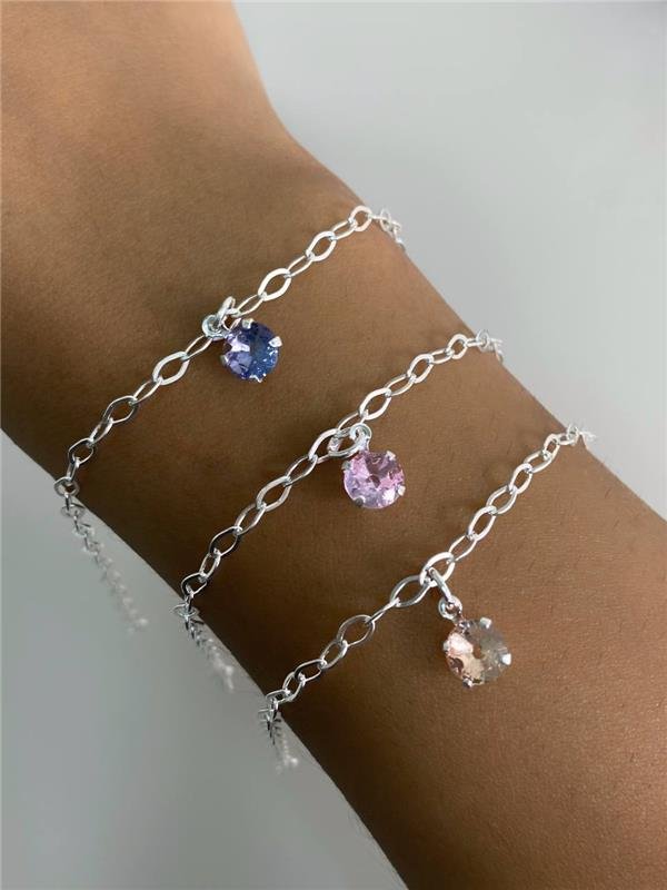 PULSEIRA ELO PINGENTE PONTO LUZ ÚNICO
