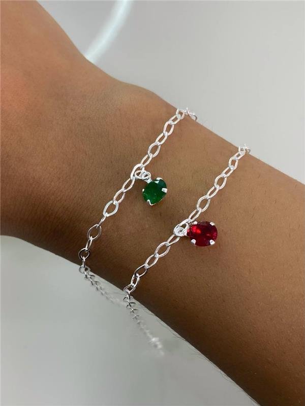 PULSEIRA ELO PINGENTE PONTO LUZ ÚNICO