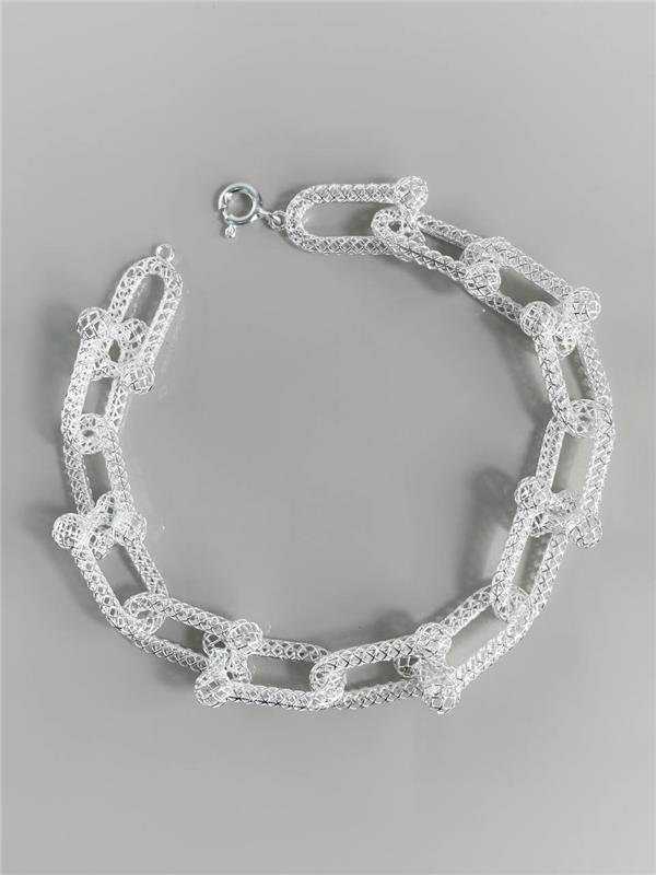 PULSEIRA ELO C/ESFERA RENDA ITALIANA 20CM