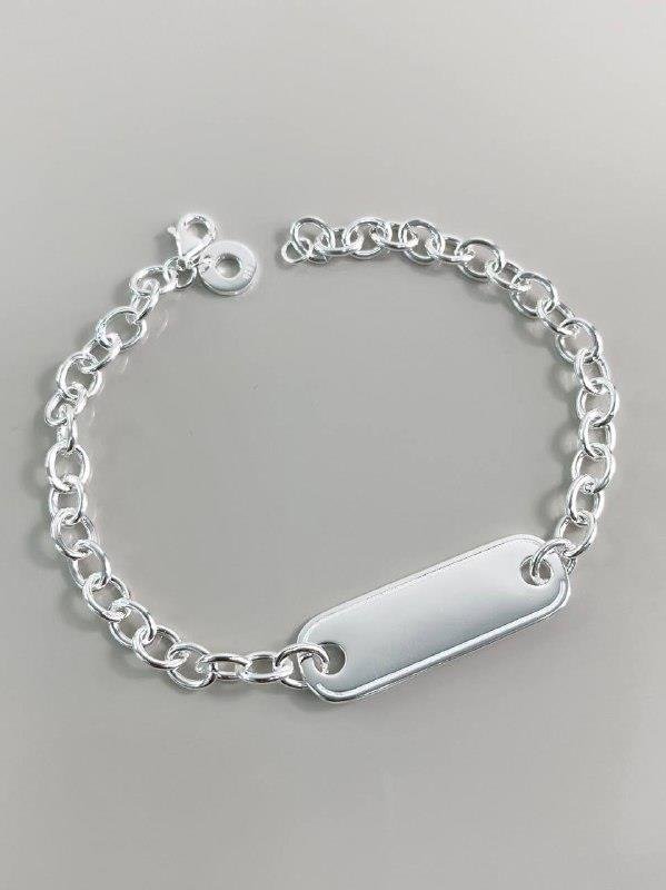 PULSEIRA ELO C/PLAQUINHA 18CM