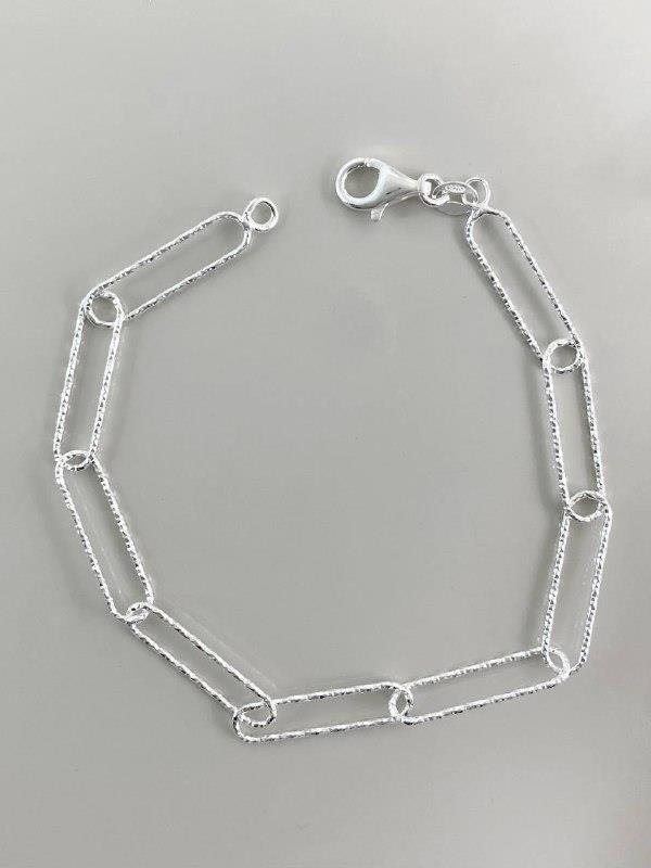PULSEIRA ELO ALONGADO COM DETALHE 20CM