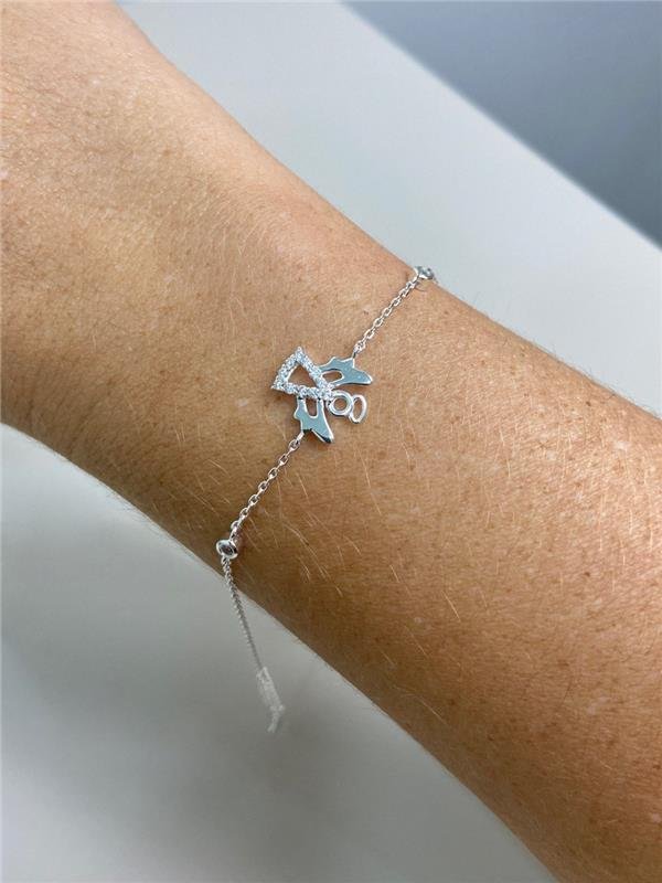 PULSEIRA ANJO COM PONTO LUZ 16CM+3CM EXTENSOR
