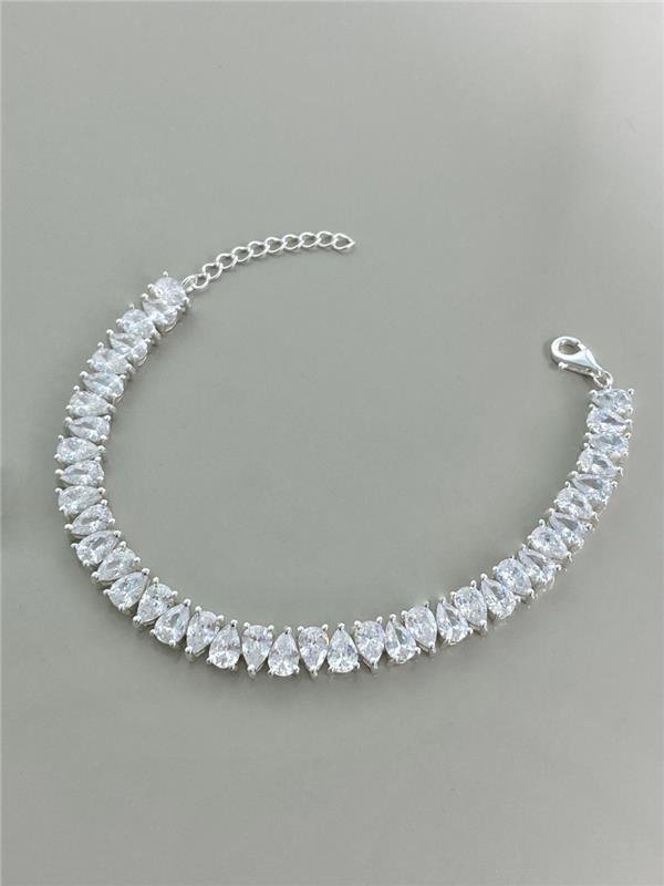 PULSEIRA TODA EM GOTA CRISTAL 16CM+3CM EXTENSOR