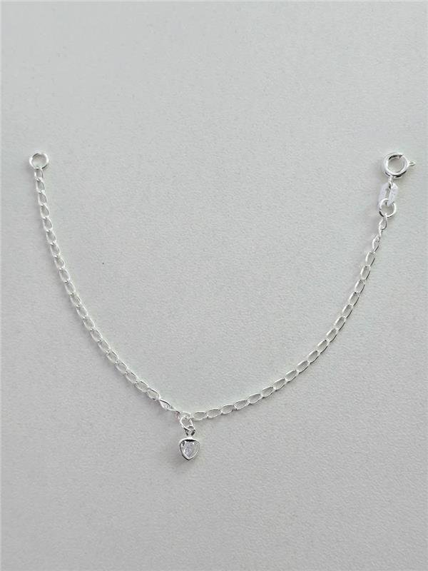 PULSEIRA INFANTIL PINGENTE CORAÇÃO PONTO LUZ 14CM
