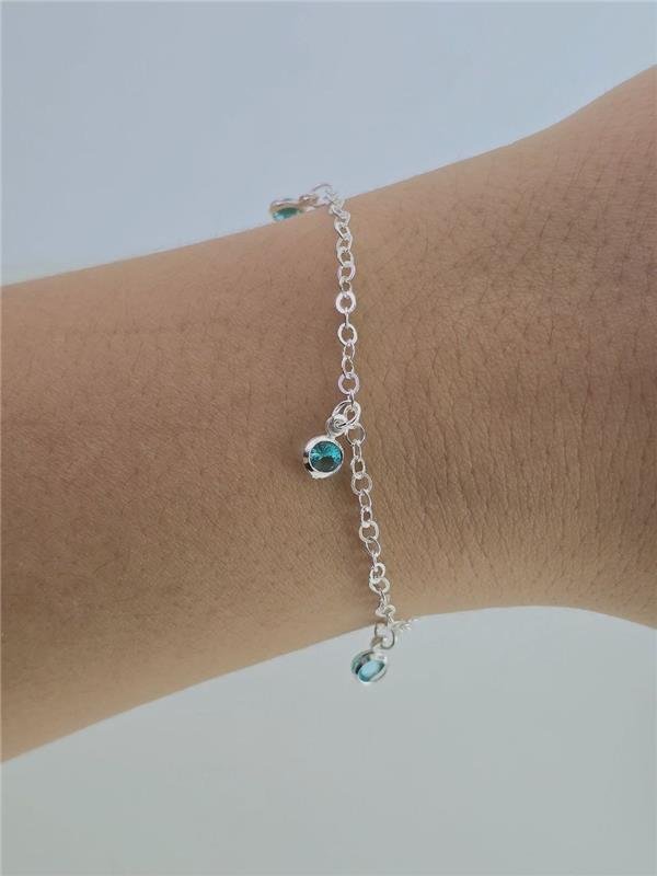 PULSEIRA ELO PINGENTE PONTO LUZ REDONDO