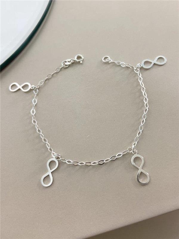 PULSEIRA C/PINGENTE INFINITO 18CM