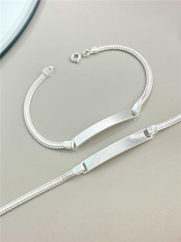 PULSEIRA FIO FITA PLAQUINHA 18CM