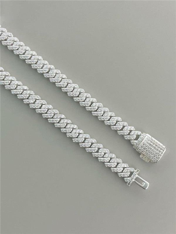 PULSEIRA ELO GEOMÉTRICO CRAVEJADA 18CM