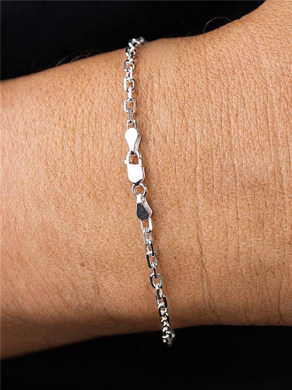 PULSEIRA MASCULINA ELO CADEADO CURTO 20CM