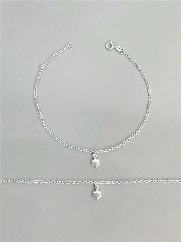 PULSEIRA ELO COM PINGENTE ESTRELA ÚNICA 20CM