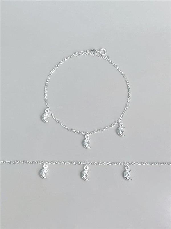 PULSEIRA COM PINGENTE MEIA LUA 20CM