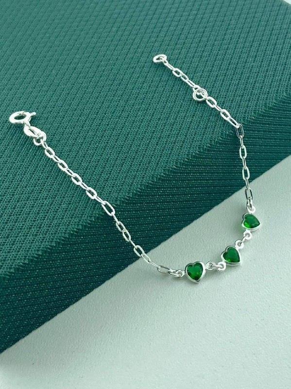 PULSEIRA INFANTIL PONTO LUZ CORAÇÃO FIXO 14,5CM