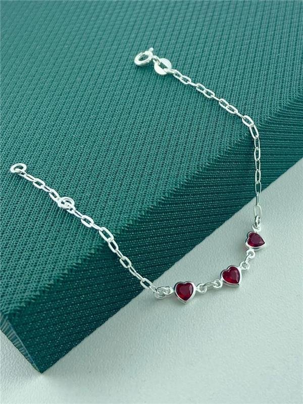 PULSEIRA INFANTIL PONTO LUZ CORAÇÃO FIXO 14,5CM