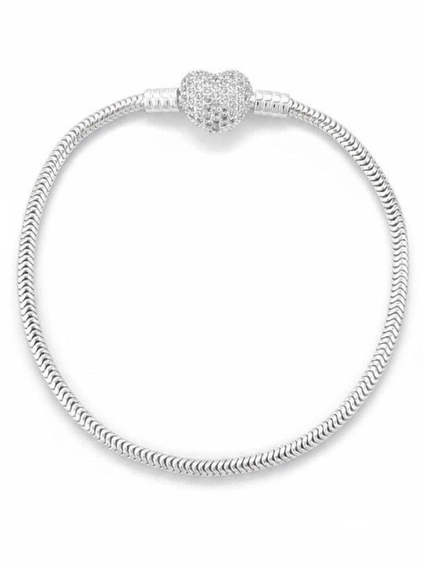 PULSEIRA BERLOQUE CORAÇÃO CRAVEJADO