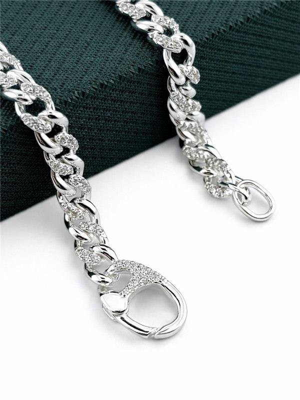 PULSEIRA GRUMET COM ZIRCÔNIA 5MM 18,5CM