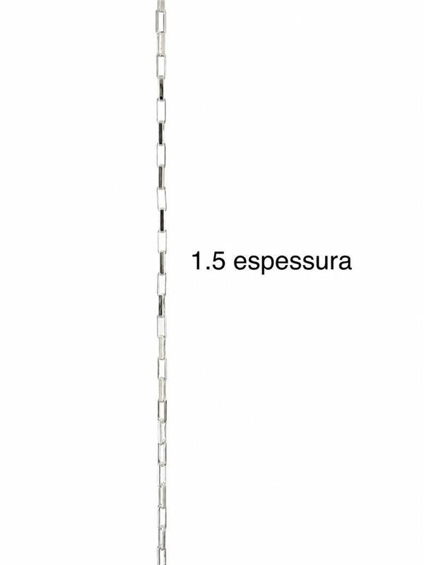 PULSEIRA MASCULINA ELO TIJOLINHO 1,5MM 19,5CM