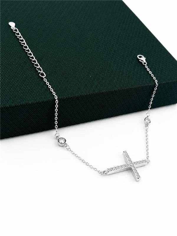 PULSEIRA CRUZ COM PONTO LUZ FIXO 16CM+4CM