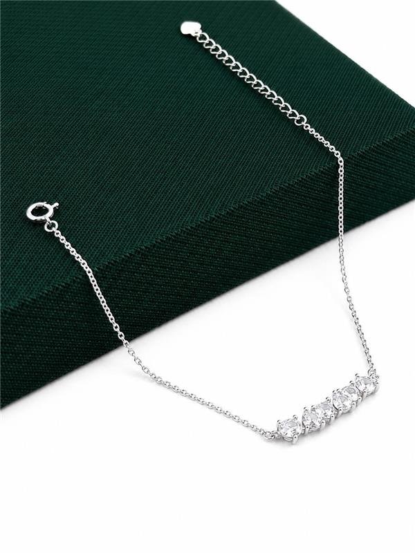 PULSEIRA TRILHO DE CORAÇÕES 16CM+4CM EXTENSOR