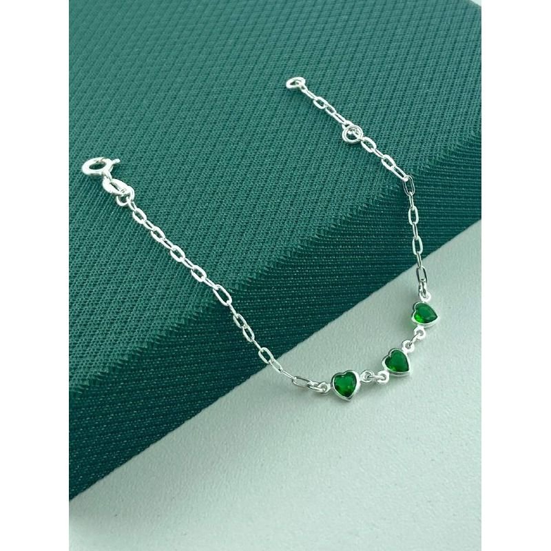 PULSEIRA INFANTIL PONTO LUZ CORAÇÃO FIXO 14,5CM