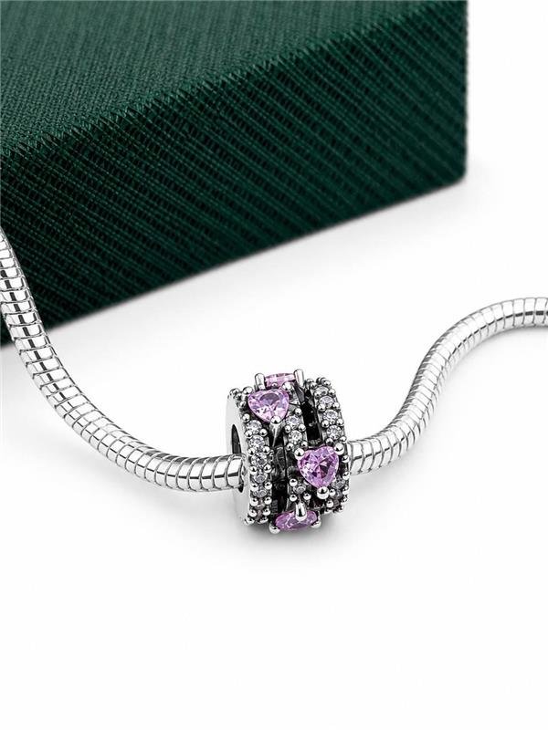 SEPARADOR COM DETALHE CORAÇÃO ROSA