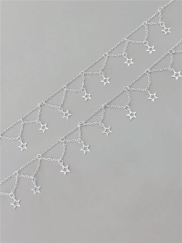 TORNOZELEIRA REDINHA COM PINGENTE ESTRELA 24,5CM